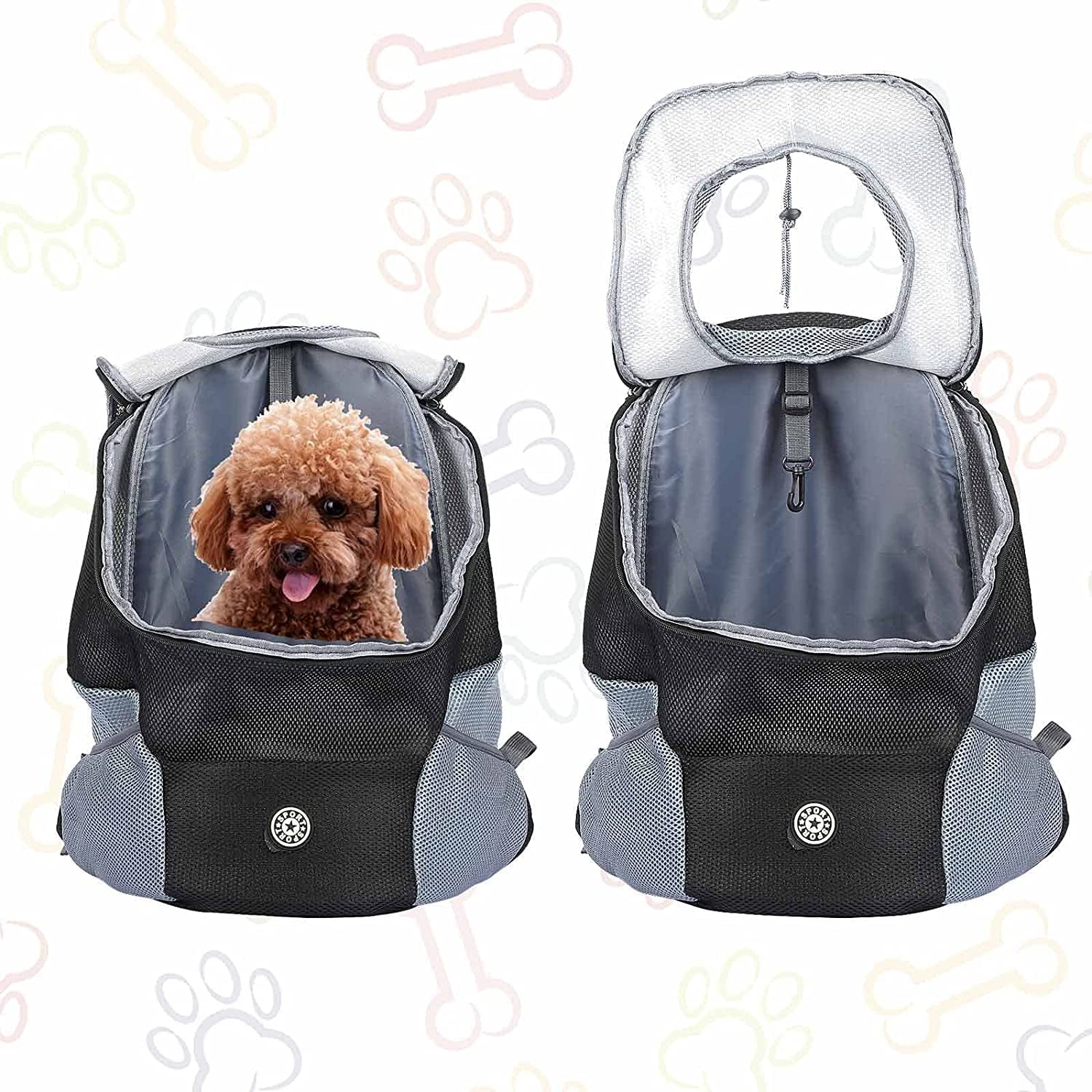 Small Dog & Puppy Carrier Backpack - Breathable, Padded Shoulder, Head Out Design for Hiking & Travel | Furrview