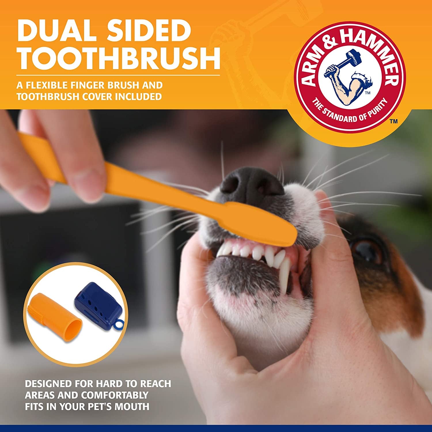 Dog Dental Care Kit | Includes Toothpaste, Toothbrush & Fingerbrush | Reduces Plaque & Tartar | 3-Piece Set, Banana Mint Flavor